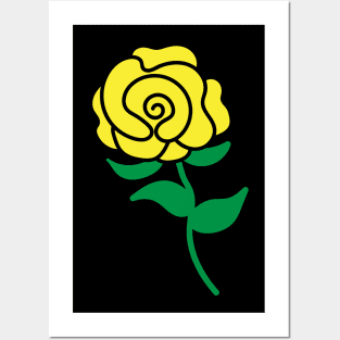 Yellow Rose Posters and Art